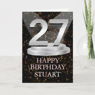 27th Birthday Spotlights Ajouter une carte de nom