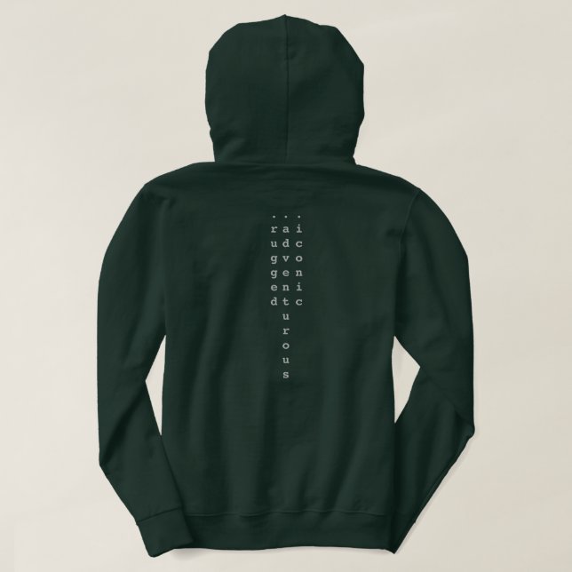 .2838 Grüne Hoodie (Design Rückseite)