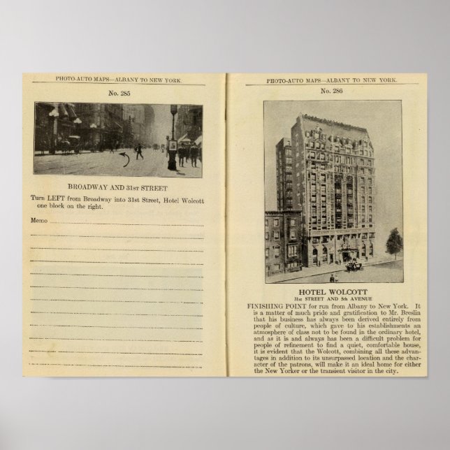 28586 Broadway & 31. St Hotel Wolcott Poster (Vorne)