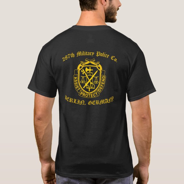 287. Militärpolizei Veteran T-Shirt (Rückseite)
