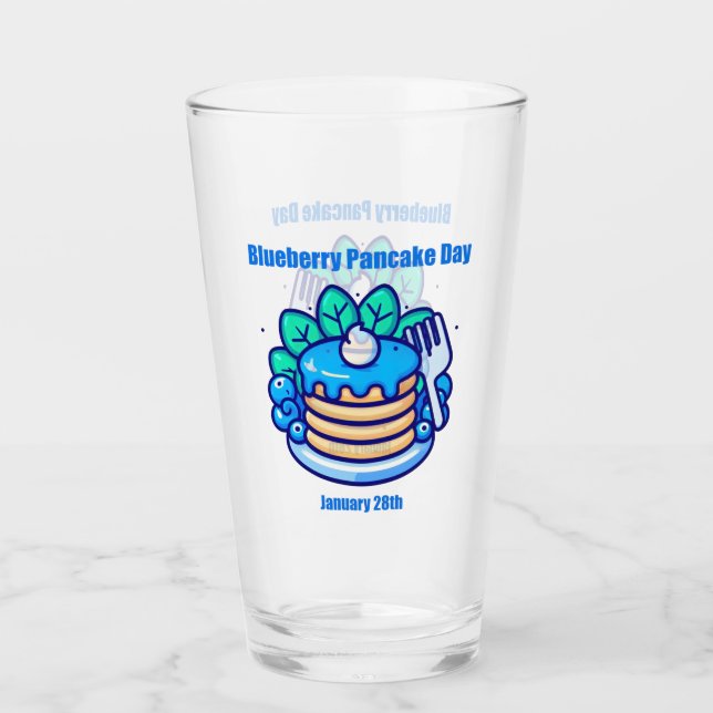 28.01. - Blueberry Pancake Day Glas (Vorderseite)