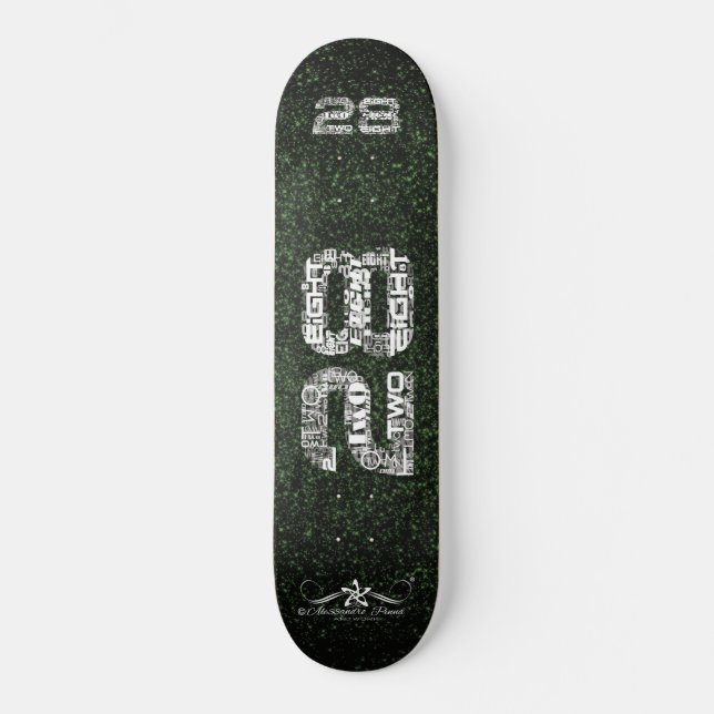 28 Achtundzwanzig Skateboard (Vorderseite)