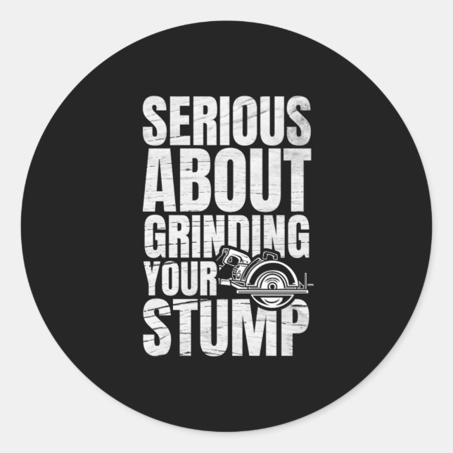 28.Arborist for a Tree Trimmer Runder Aufkleber (Vorderseite)