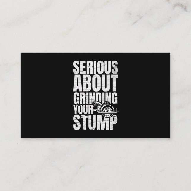 28.Arborist for a Tree trimmer Visitenkarte (Vorderseite)