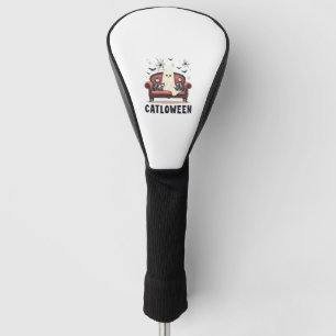 28 Deutscher Schäferhund in gruseliger Kürbiskutte Golf Headcover