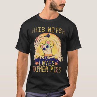28 Diese Hexe liebt Meerschweinchen Halloween T-Shirt