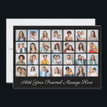 28 Foto Collage Fügen Sie Ihren Gruß bearbeitbare  Einladung<br><div class="desc">Erstellen Sie Ihre eigene 28 Fotomaterial für Weihnachten, Geburtstage, Hochzeiten, Geburtstage, Abschlüsse, Vatertag, Muttertag oder andere Besondere Anlässe mit unserem benutzerfreundlichen Design-Tool. Fügen Sie Ihre Lieblings-Fotos von Freunden, Familie, Ferien, Hobbys und Haustieren hinzu und Sie haben eine atemberaubende, einmalige Foto-Collage. Unsere kundenspezifische Collage aus Foto eignet sich hervorragend für die...</div>