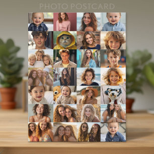 28 Foto-Collage überall Postkarte