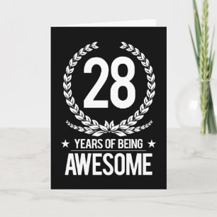 28. Geburtstag (28 Jahre des Seins fantastisch) Karte