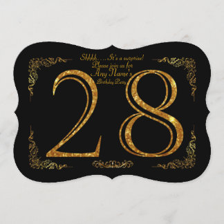 28., Geburtstags-Party 28., großes Gatsby, Einladung