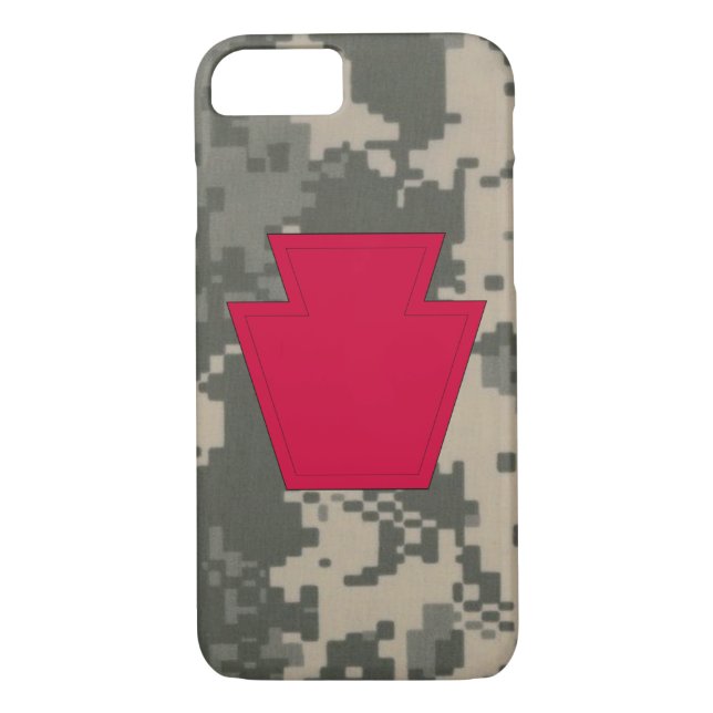 28. Infanterie-Division "Keystone Division"-Camouf Case-Mate iPhone Hülle (Rückseite)