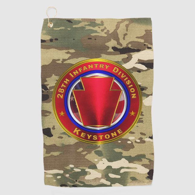 28. Infanterieabteilung Golfhandtuch (Vorderseite)