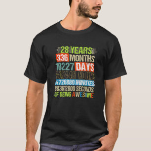 28 Jahre 336 Monate Phantastisch 28. Geburtstag T-Shirt