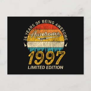 28 Jahre altes Bday Retro Phantastisch 28. Geburts Postkarte