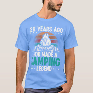 28-jähriger Camping-Legende Scout 28 Geburtstag Ca T-Shirt