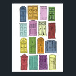 28" x 20", Türen für das Value Poster Paper (Matte<br><div class="desc">Illustrierte Türen</div>