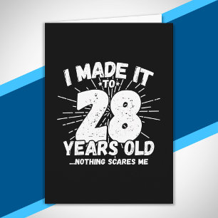 28 Year Old Birthday - Funny 28th Birthday Meme Karte