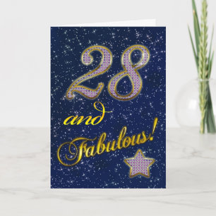 28ème Invitation de fête d'anniversaire