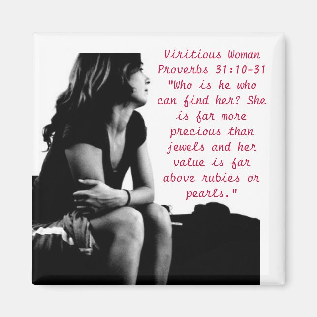 293821250_a316282e89, Virively Woman Proverbs ... Magnet (Vorne)