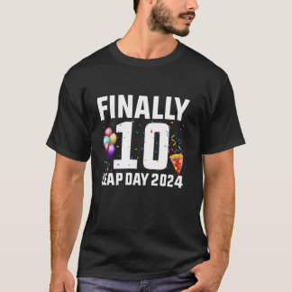 29.02.2024 Geburtstag 10 Jahre alt Leap Day T-Shirt