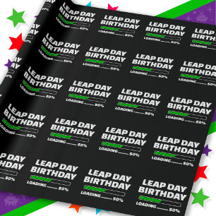 29.02.Geburtstag 50% Ladungstag Geschenkpapier