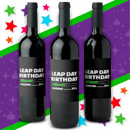 29.02.Geburtstag 50% Ladungstag Weinetikett