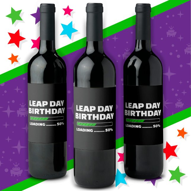 29.02.Geburtstag 50% Ladungstag Weinetikett (Von Creator hochgeladen)