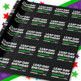 29.02.Geburtstag 75% Ladungstag Geschenkpapier