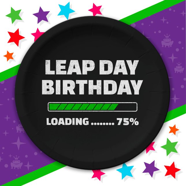 29.02.Geburtstag 75% Ladungstag Pappteller (Von Creator hochgeladen)