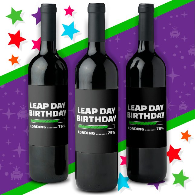 29.02.Geburtstag 75% Ladungstag Weinetikett (Von Creator hochgeladen)