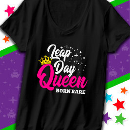29.02. Leap Day Queen Leap Year Geburtstag Geboren T-Shirt