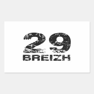 29 Breizh Rechteckiger Aufkleber