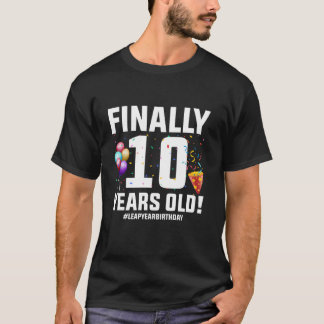 29. Februar Leap Day Endlich 10 Jahre alter Geburt T-Shirt