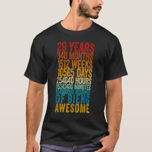 29. Geburtstag Altes Meter 29 Jahre alt T-Shirt