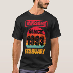 29. Geburtstag Geboren im Februar 1993 29 Jahre al T-Shirt