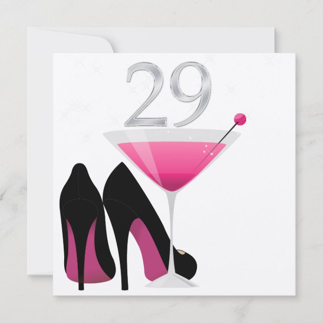 29. Geburtstagsparty Einladung des SRF (Vorderseite)