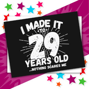 29 Jahre alter sarkastischer Meme lustiger 29. Geb Postkarte