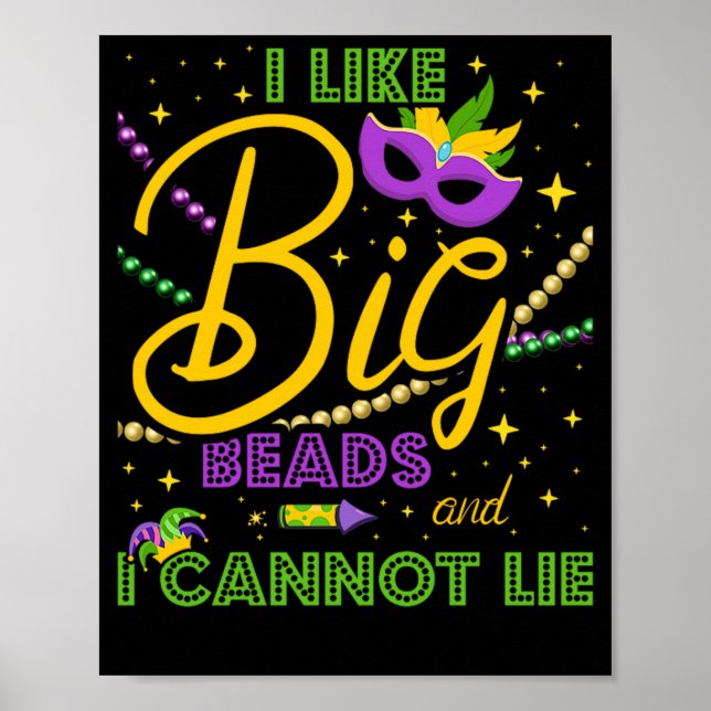 29.Karneval Mardi Gras für einen Mardi Gras Fan Poster (Vorne)
