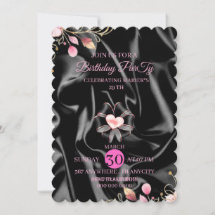 29. Pinker Geburtstagseinladung Digital, 29 b Save The Date