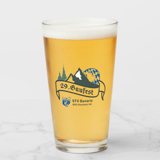 29. Verre de bière Gaufest (Devant (rempli))