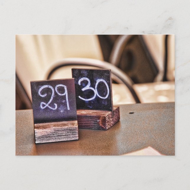 29e ou 30e anniversaire Carte postale Invitation i (Devant)