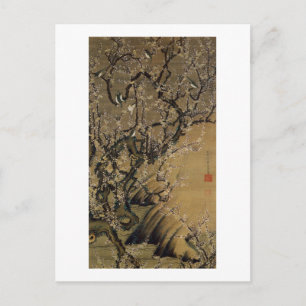 2. 梅 花 小 図, 若 Pflaumenblüten und kleine Vögel, Jak Postkarte
