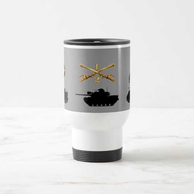 2/1st KavallerieBlackhawksafvs-Tasse Reisebecher (Mittel)