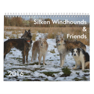 2 2016 seidener Windhounds u. Freund-Kalender Kalender