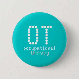 2,25" Beschäftigungstherapieknopf - aquamarin Button
