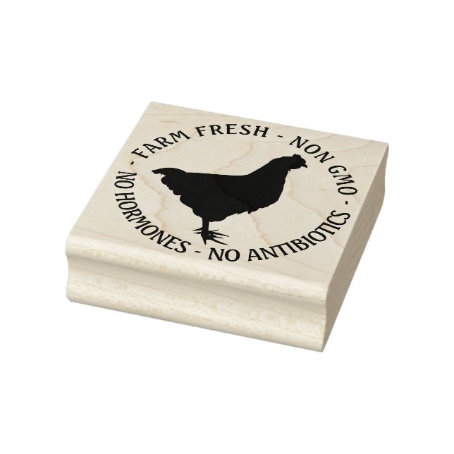 2"—2,5" Eierkarton FRESH -NON GVO - keine Hormone Gummistempel (Stempel)