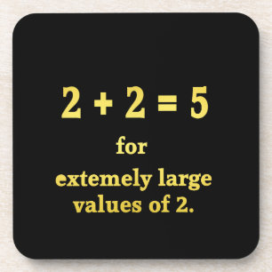 2 + 2 = 5 Funny Math Joke Getränkeuntersetzer