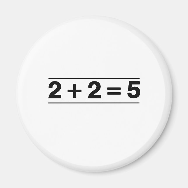 2 +2 = 5 MAGNET (Vorne)