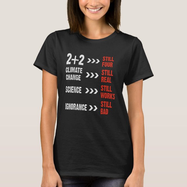 2+2 Noch vier Lehrer Physik Professor Student T-Shirt (Vorderseite)