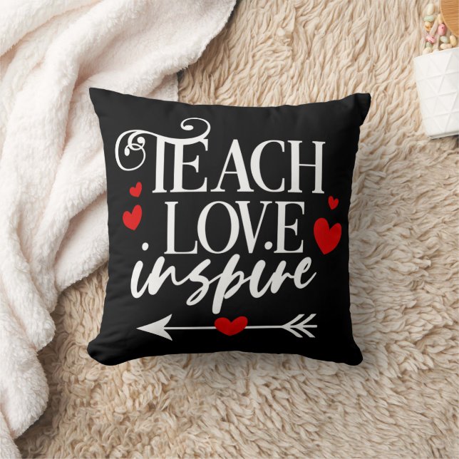 2/2 Teach Liebe Inspirierte Shirt Kindergartenlehr Kissen (Decke)